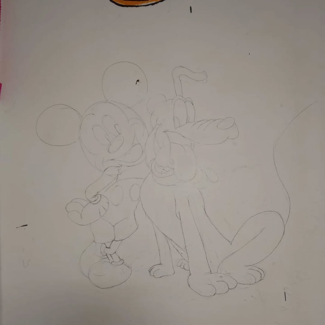 Mickey & Pluto: Sketch Study